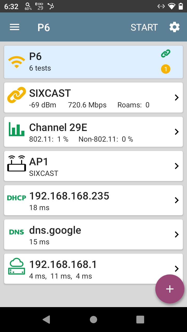 AutoTest feature against a 6 GHz SSID.