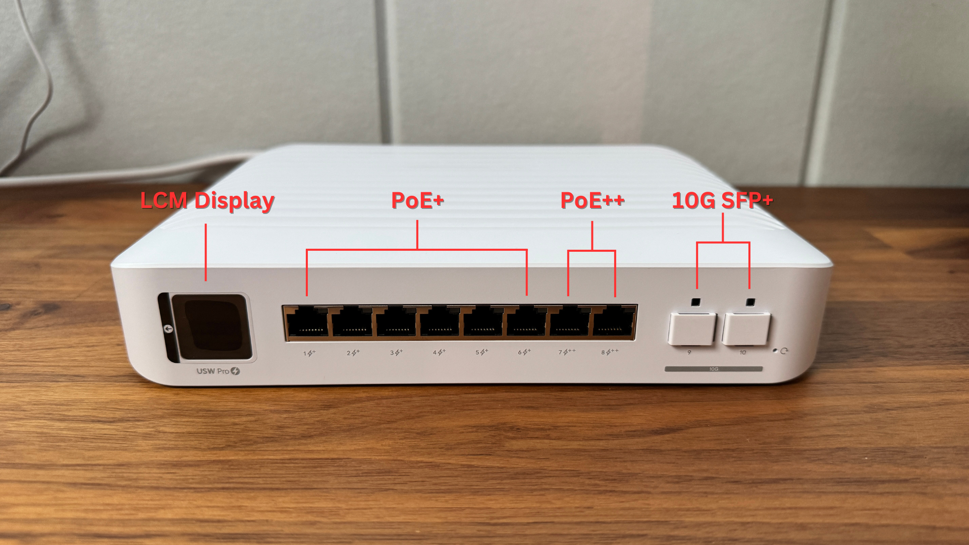 Specs of the UniFi Pro 8 PoE