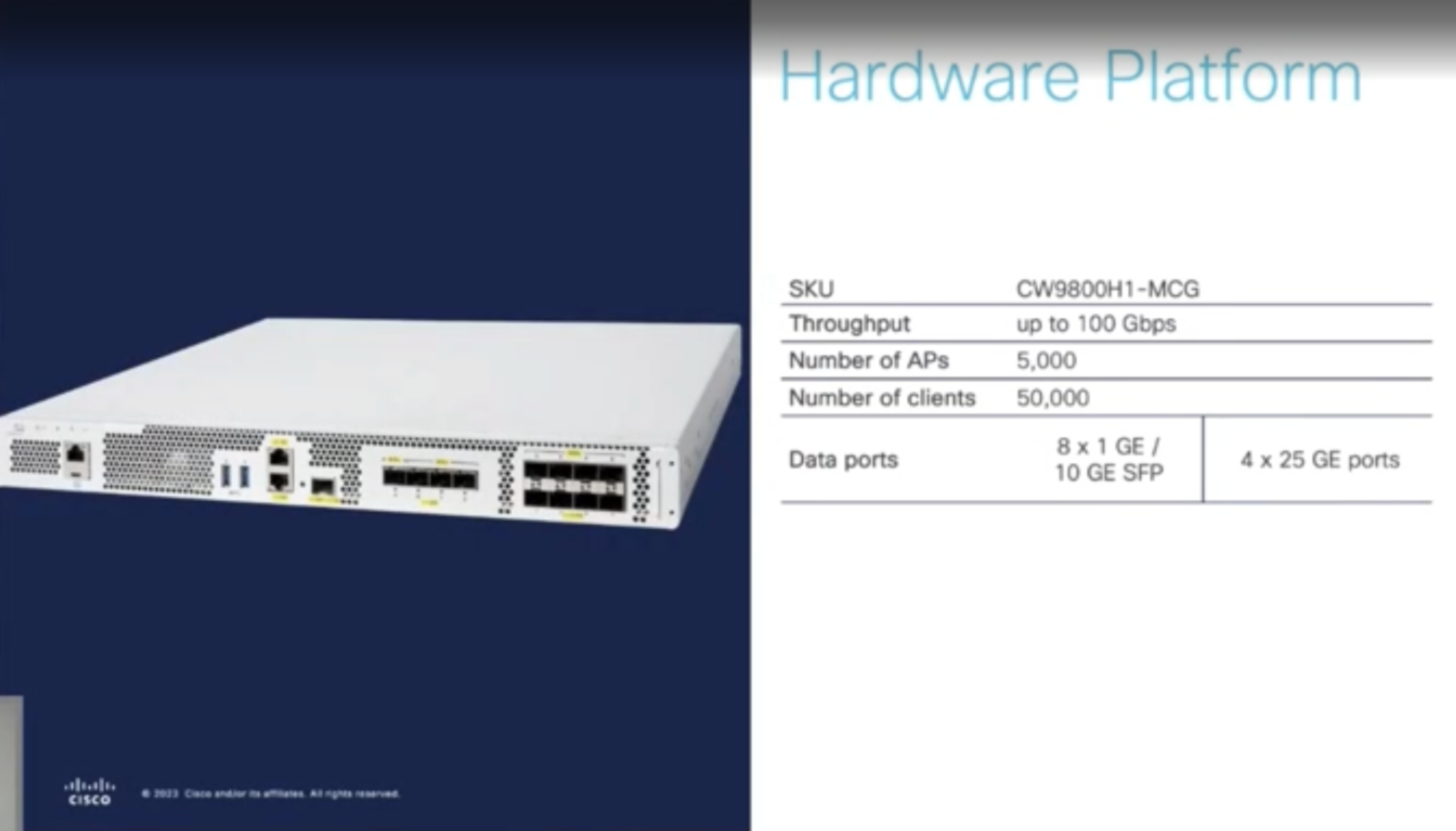 Meraki CW9800H1-MCG - Meraki Campus Gateway